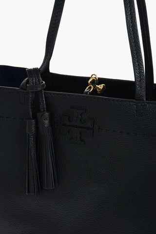 Tassel McGRAW Textured Leather Tote Bag