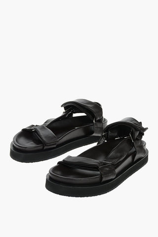 Velcro Fastening KING Leather Sandals