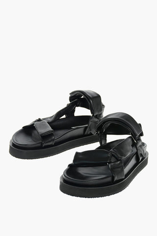 Velcro Fastening KING Leather Sandals