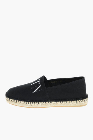 Front Monogram Printed Canvas Espadrillas