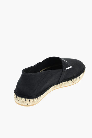 Front Monogram Printed Canvas Espadrillas