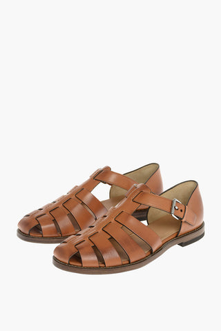 Rubber and Cuir Sole FISHERMAN Leather Sandals