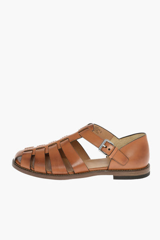 Rubber and Cuir Sole FISHERMAN Leather Sandals