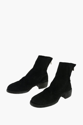 Stivaletti HORSE REVERSE in Suede con Zip Posteriore