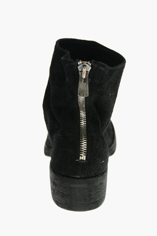 Stivaletti HORSE REVERSE in Suede con Zip Posteriore