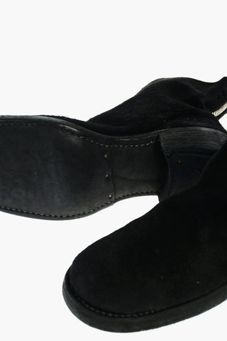 Stivaletti HORSE REVERSE in Suede con Zip Posteriore