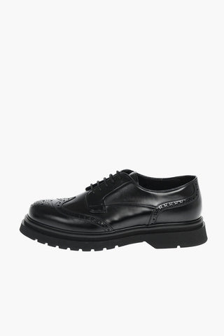 Carrion Sole Leather Brogue Derby Shoes