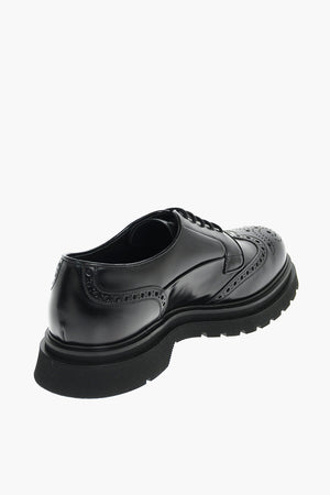 Carrion Sole Leather Brogue Derby Shoes
