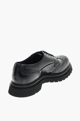 Carrion Sole Leather Brogue Derby Shoes