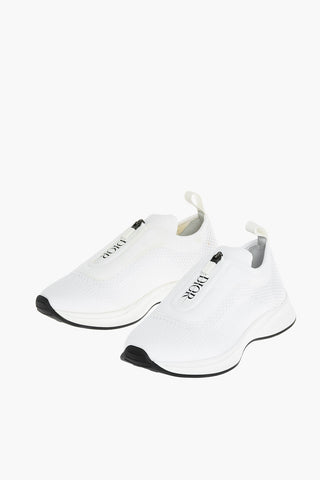 Front Zipped Stretch Fabric B25 Sneakers