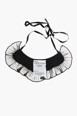 Sequined Embroidered Collar with Ruffles