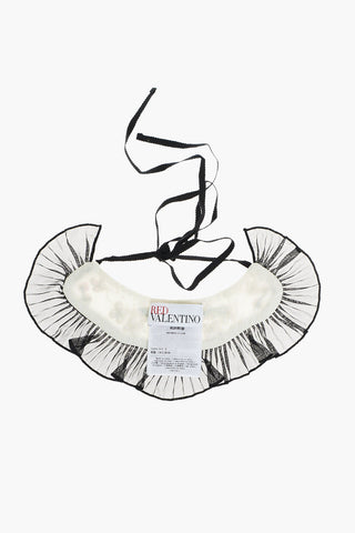 Sequined Embroidered Collar with Ruffles
