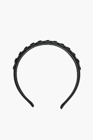 leather hairband with studs