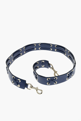 leather lace up shoulder strap for bag