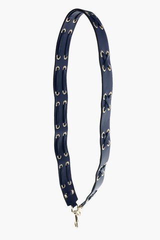 leather lace up shoulder strap for bag