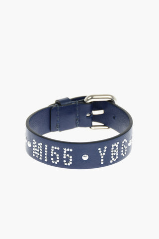 leather bracelet with studs
