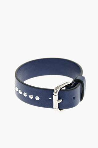 leather bracelet with studs