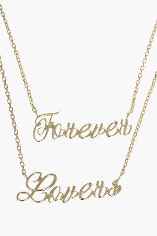 chain double necklace