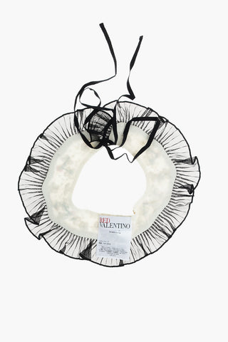 ruffles collar with beads