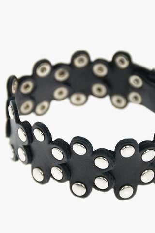 leather bracelet with studs
