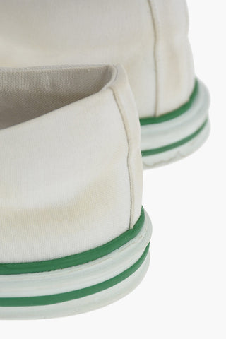 Logo Sole Lived-in Canvas Lace-up Sneakers