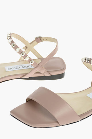 Bead Leather AADRA Flat Sandals