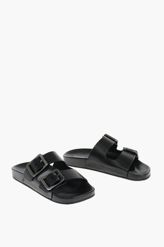 Double-Buckle MALLORCA Nappa Slippers