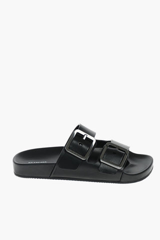 Double-Buckle MALLORCA Nappa Slippers