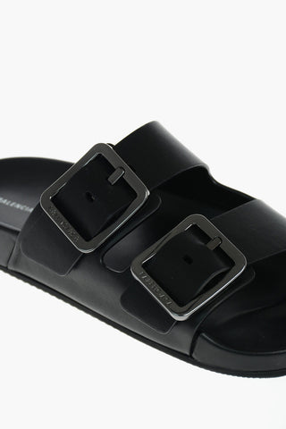 Double-Buckle MALLORCA Nappa Slippers