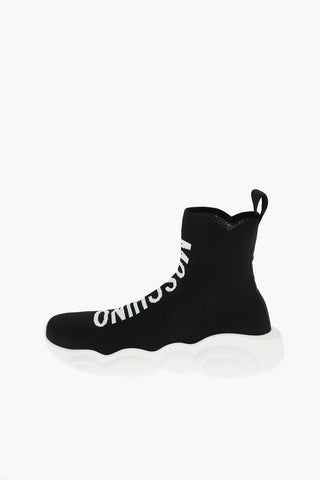 COUTURE! Logo Stretch Fabric Sock Sneakers