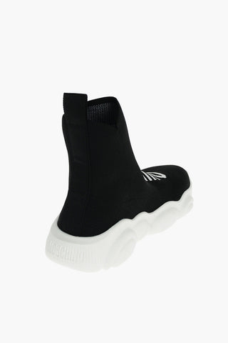 COUTURE! Logo Stretch Fabric Sock Sneakers