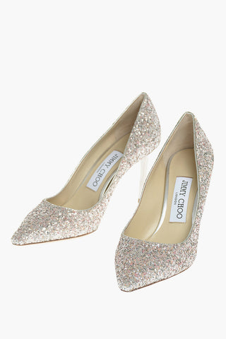 Pumps Glitterate ROMY con Tacco a Spillo 8cm