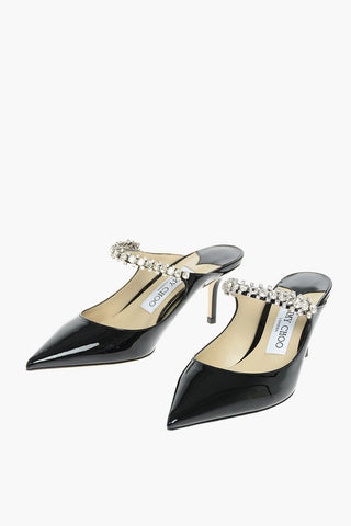 Mules BING in Vernice con Dettaglio Gioiello 6cm