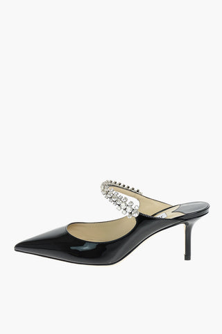 Mules BING in Vernice con Dettaglio Gioiello 6cm