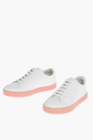 COUTURE! Logo Sole Leather Sneakers