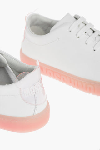 COUTURE! Logo Sole Leather Sneakers