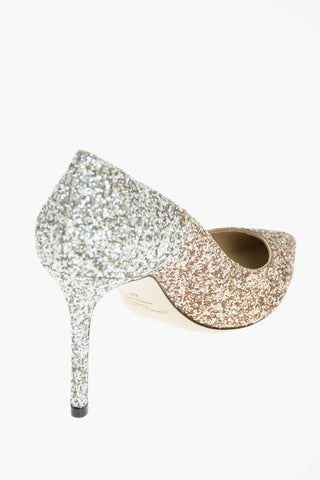 Pumps ROMY in Glitter Sfumato 9cm