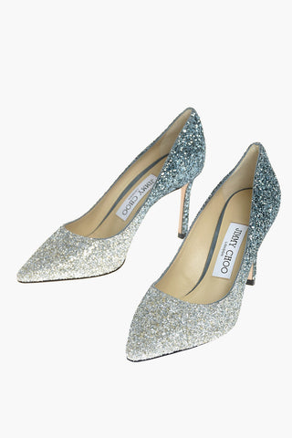 Stiletto Heel ROMY Shaded Glitter Pumps 8cm