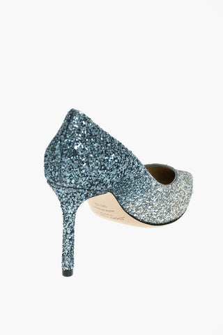 Stiletto Heel ROMY Shaded Glitter Pumps 8cm