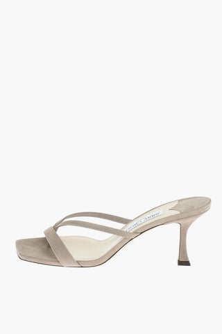 Suede MAELIE Thong Sandals 8cm