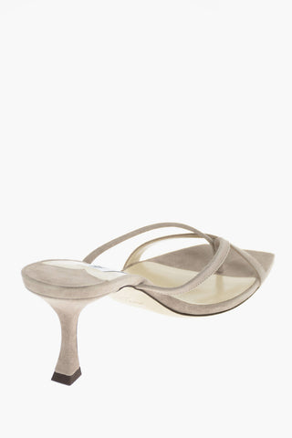 Suede MAELIE Thong Sandals 8cm