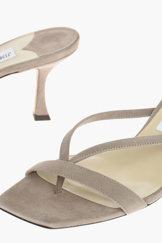 Suede MAELIE Thong Sandals 8cm
