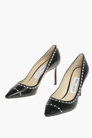 Pumps ROMY in Pelle Borchiata 9cm