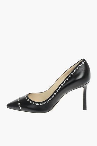 Pumps ROMY in Pelle Borchiata 9cm