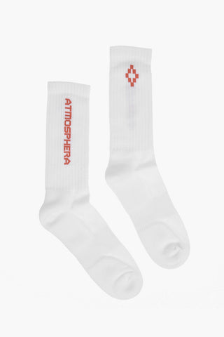 stretch solid color ATMOSPHERA SIDEWAY mid socks