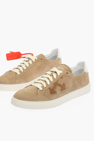 solid color suede HA_ 2.0 low-top sneakers with contrasting laces
