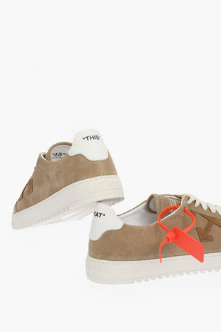 solid color suede HA_ 2.0 low-top sneakers with contrasting laces