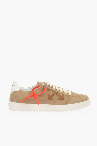 solid color suede HA_ 2.0 low-top sneakers with contrasting laces