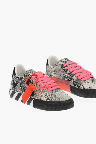 sneakers NEW ARROW LOW VULCANIZED in pelle stampa pitone