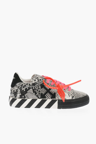 sneakers NEW ARROW LOW VULCANIZED in pelle stampa pitone